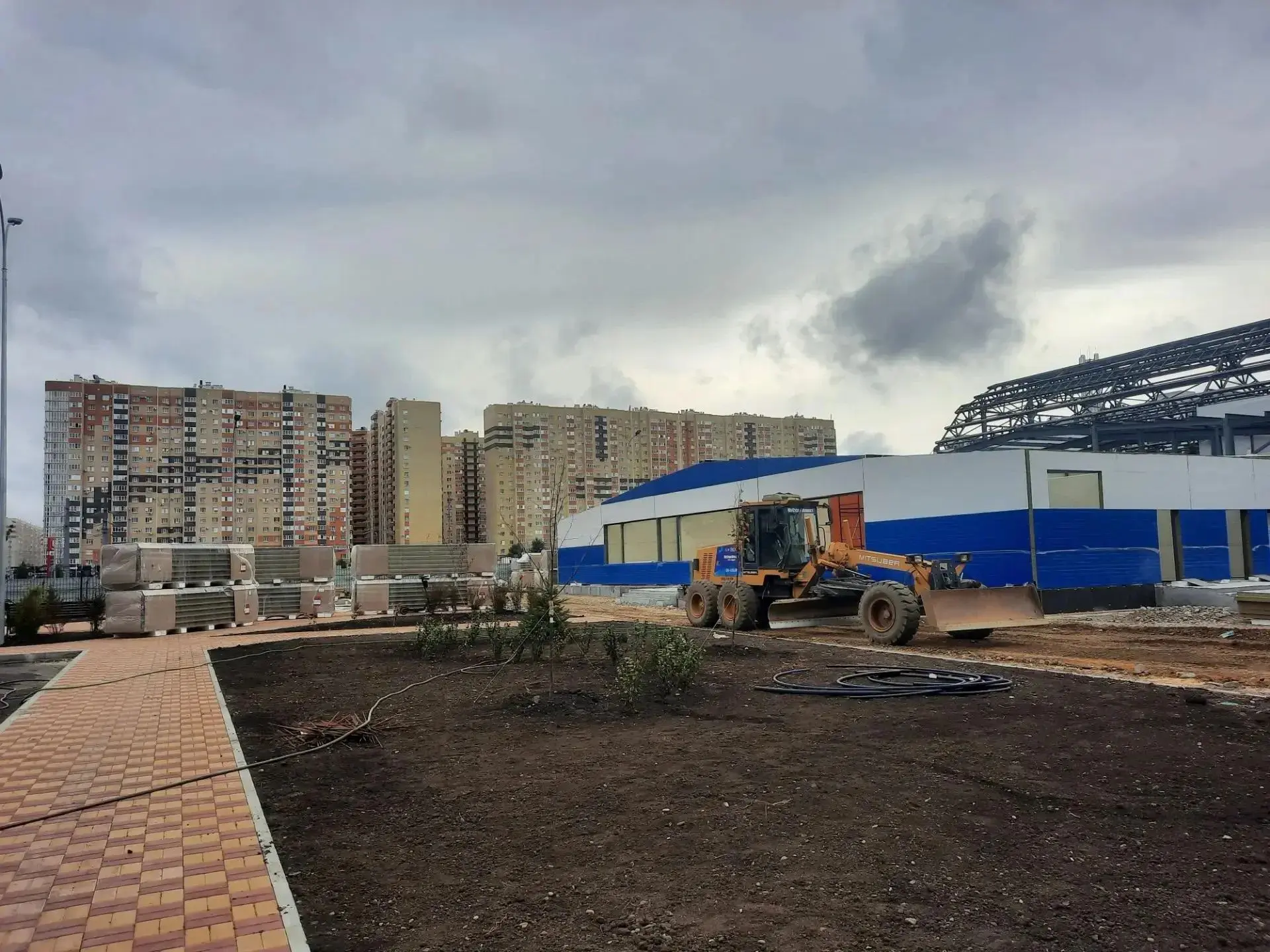 В Ставрополе продолжается строительство нового плавательного бассейна 🏊по улице Тухаче...