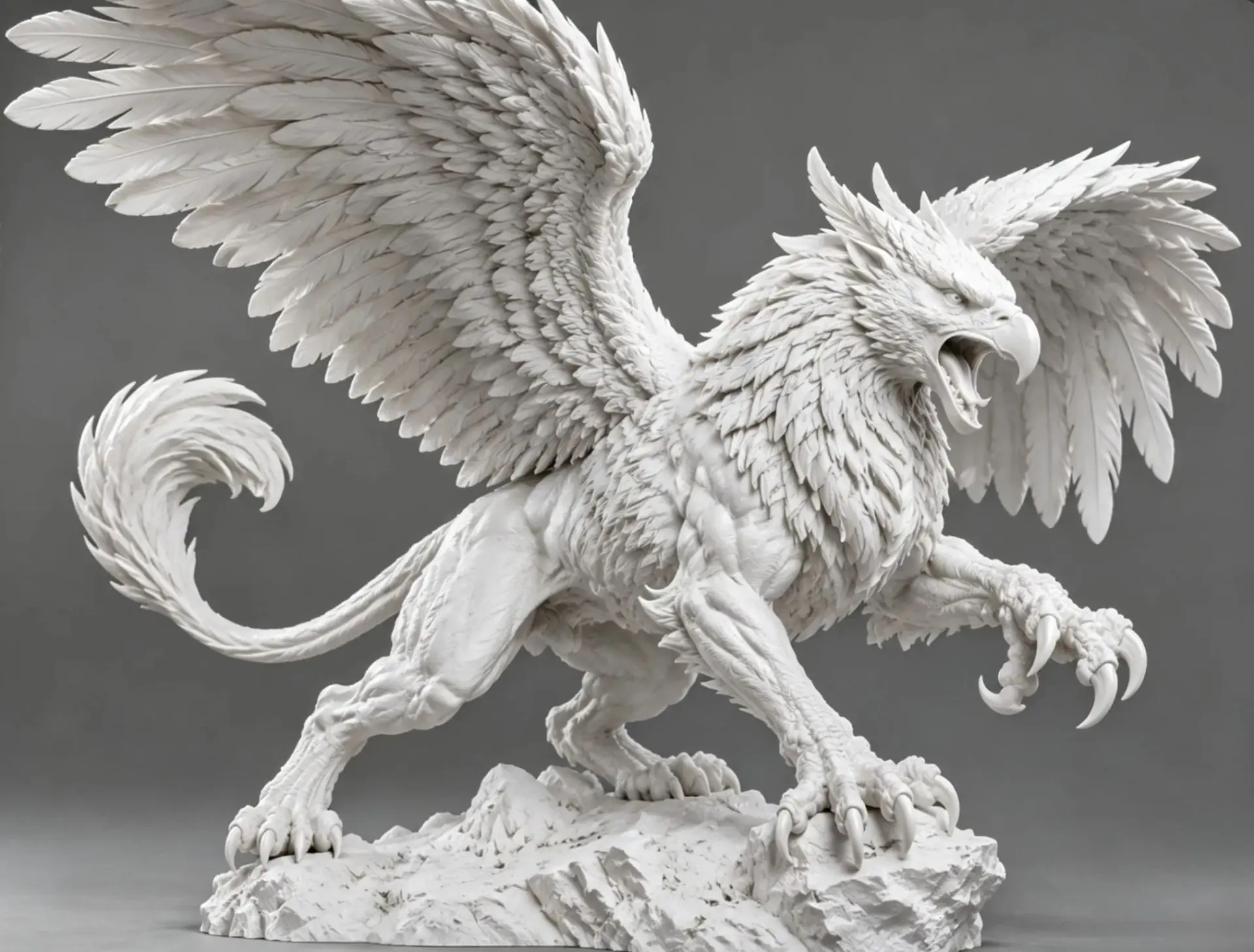 Грифон 3D модель STL