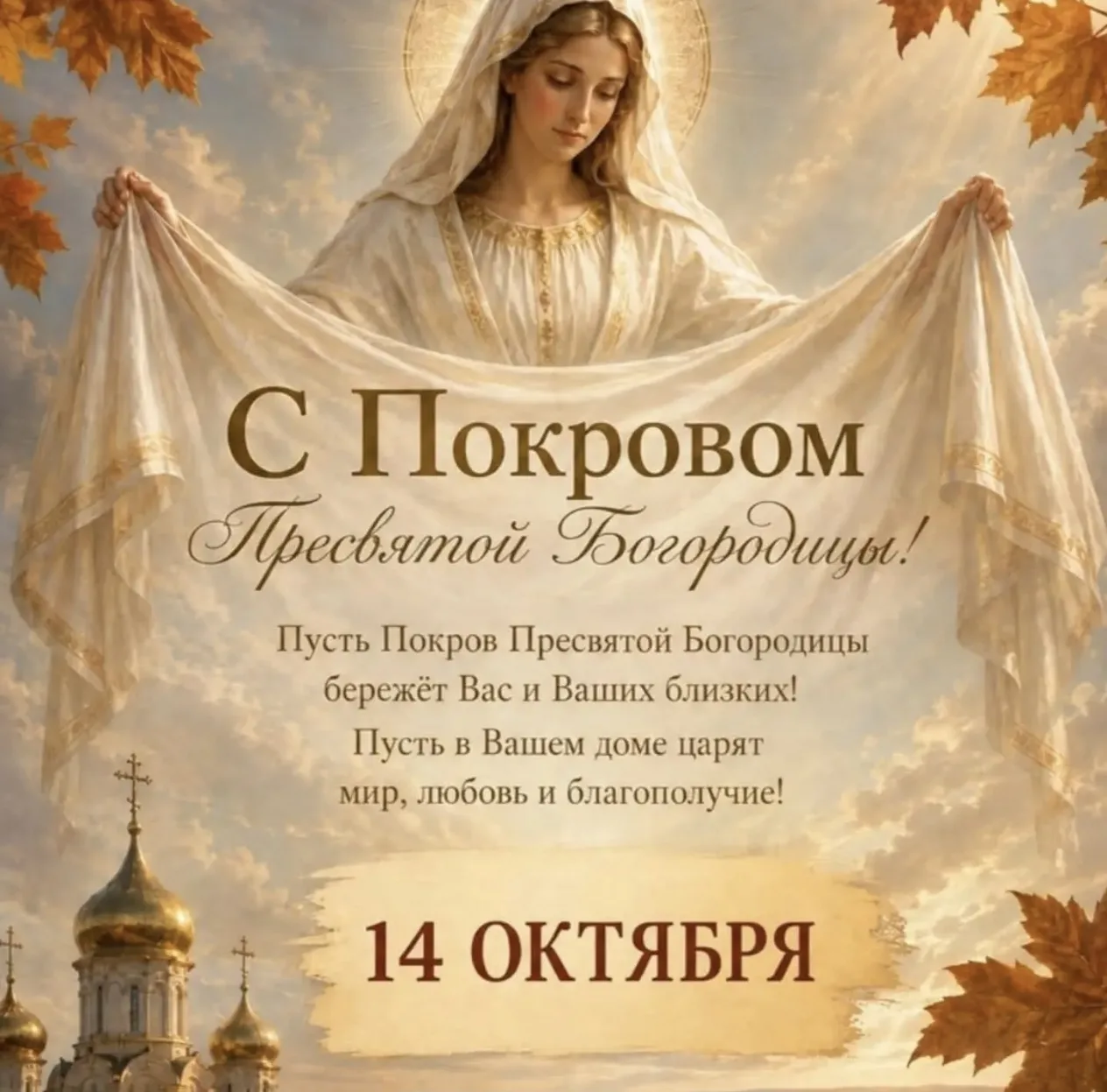 С Покровом Пресвятой Богородицы
