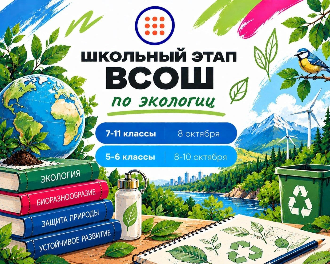 ⚡Стартовал школьный этап ВСОШ по экологии!