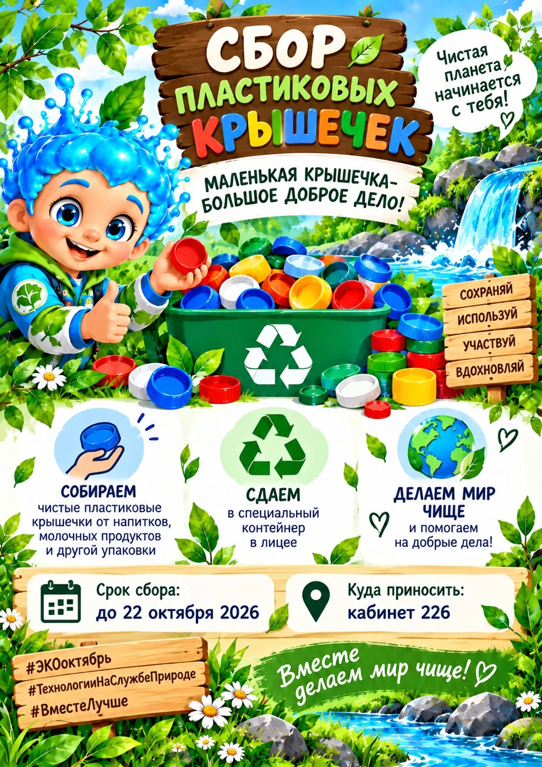 🌿 ВМЕСТЕ ДЕЛАЕМ МИР ЧИЩЕ!♻️