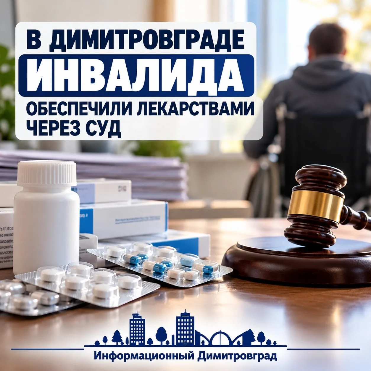 ⚖️ В Димитровграде инвалида обеспечили лекарствами через суд