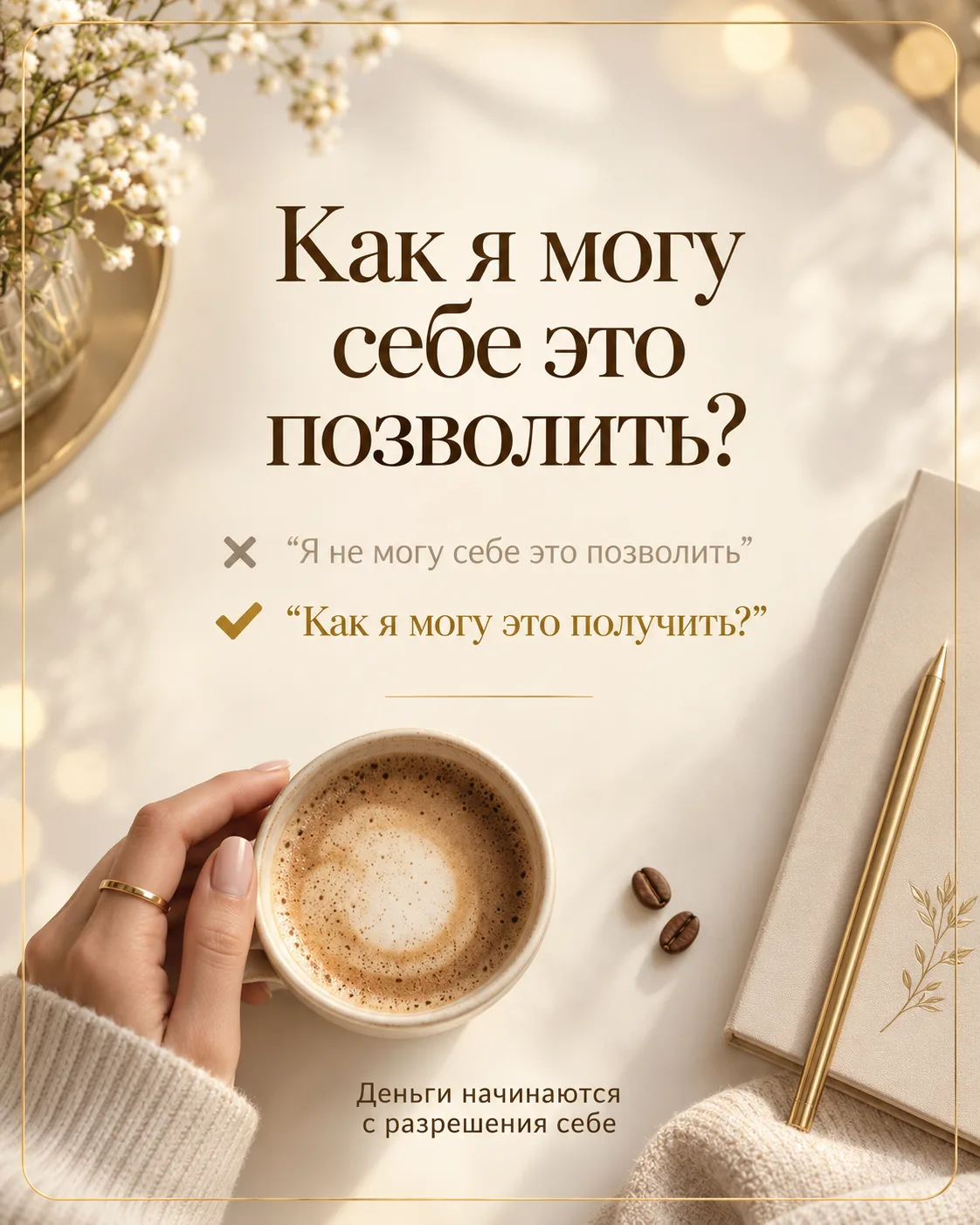💸 ОДНА ФРАЗА, КОТОРАЯ ИЗМЕНИТ ТВОИ ОТНОШЕНИЯ С ДЕНЬГАМИ (И С СОБОЙ)