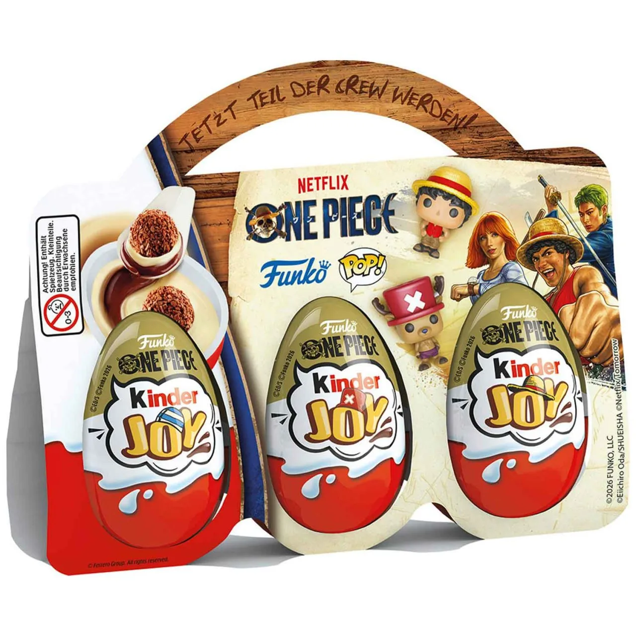 Набор из 3 яиц Kinder JOY One Piece