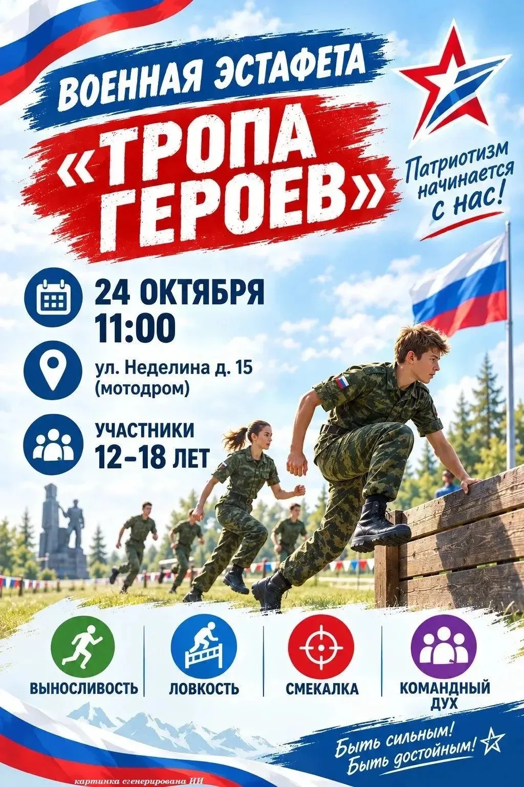 ВОЕННАЯ ЭСТАФЕТА «ТРОПА ГЕРОЕВ»