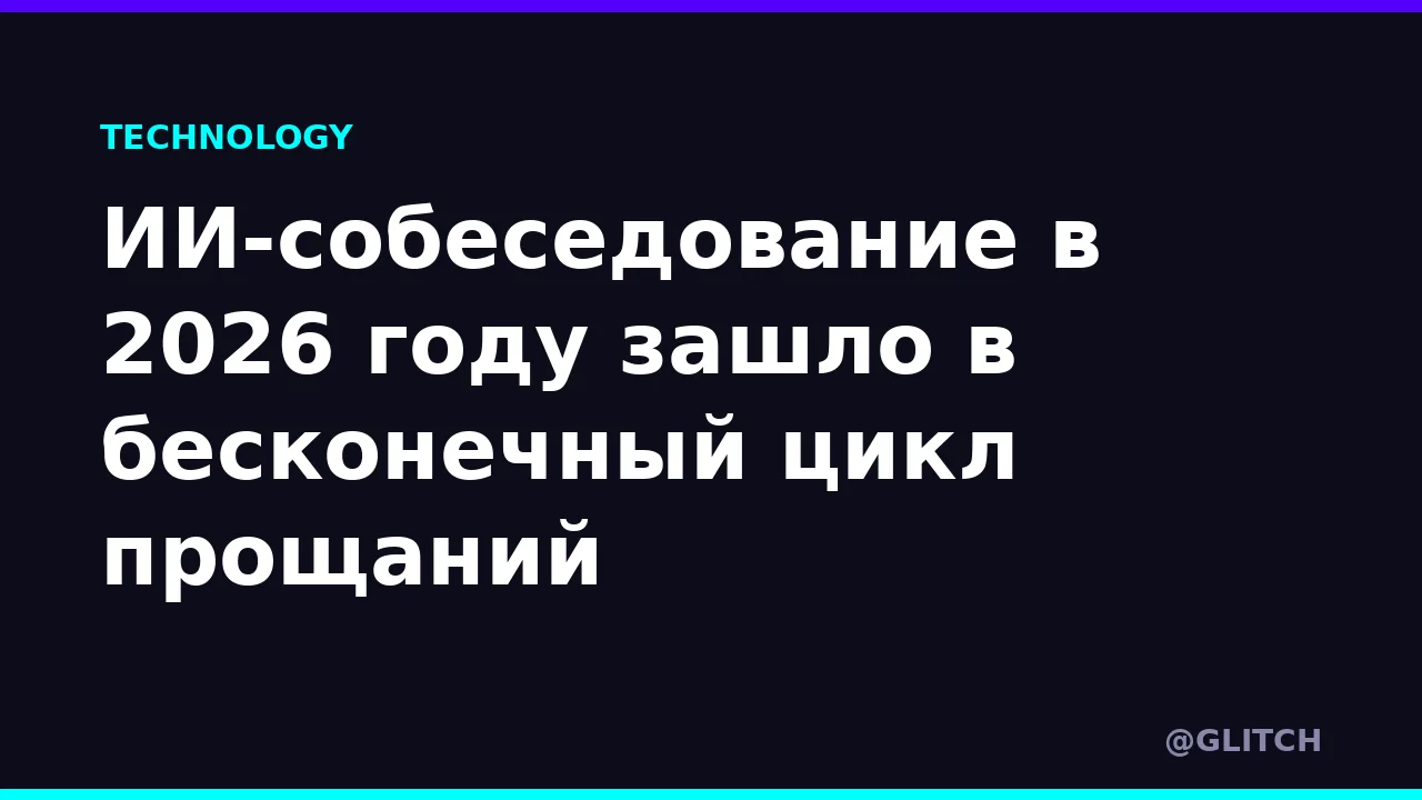 ИИ-собеседование в 2026 году зашло в бесконечный цикл прощаний