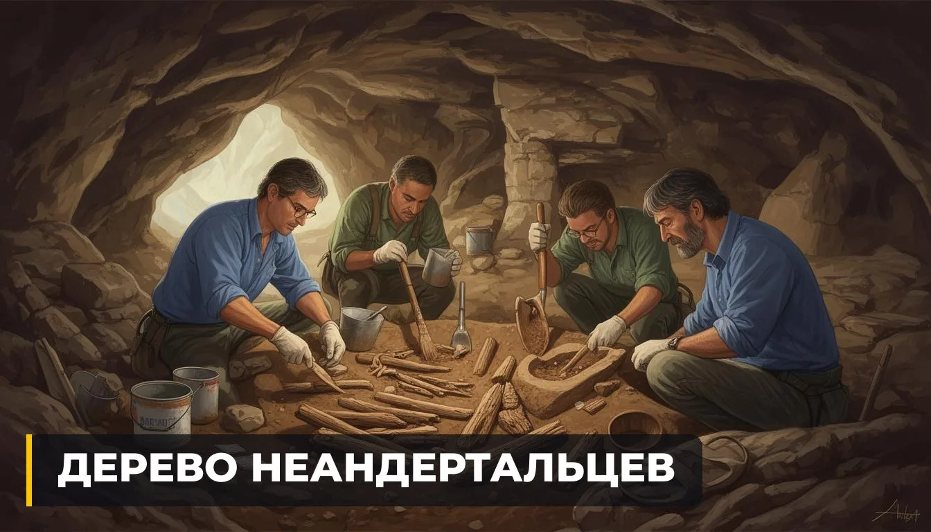 🇪🇸 НЕАНДЕРТАЛЬЦЫ ОСТАВИЛИ В ИСПАНИИ ПОЧТИ 600 ДЕРЕВЯННЫХ НАХОДОК
