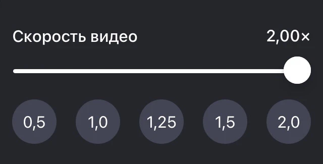 Кстати, кто не знает, видео можно ускорить: открываете видос на полный экран, там тыкай...