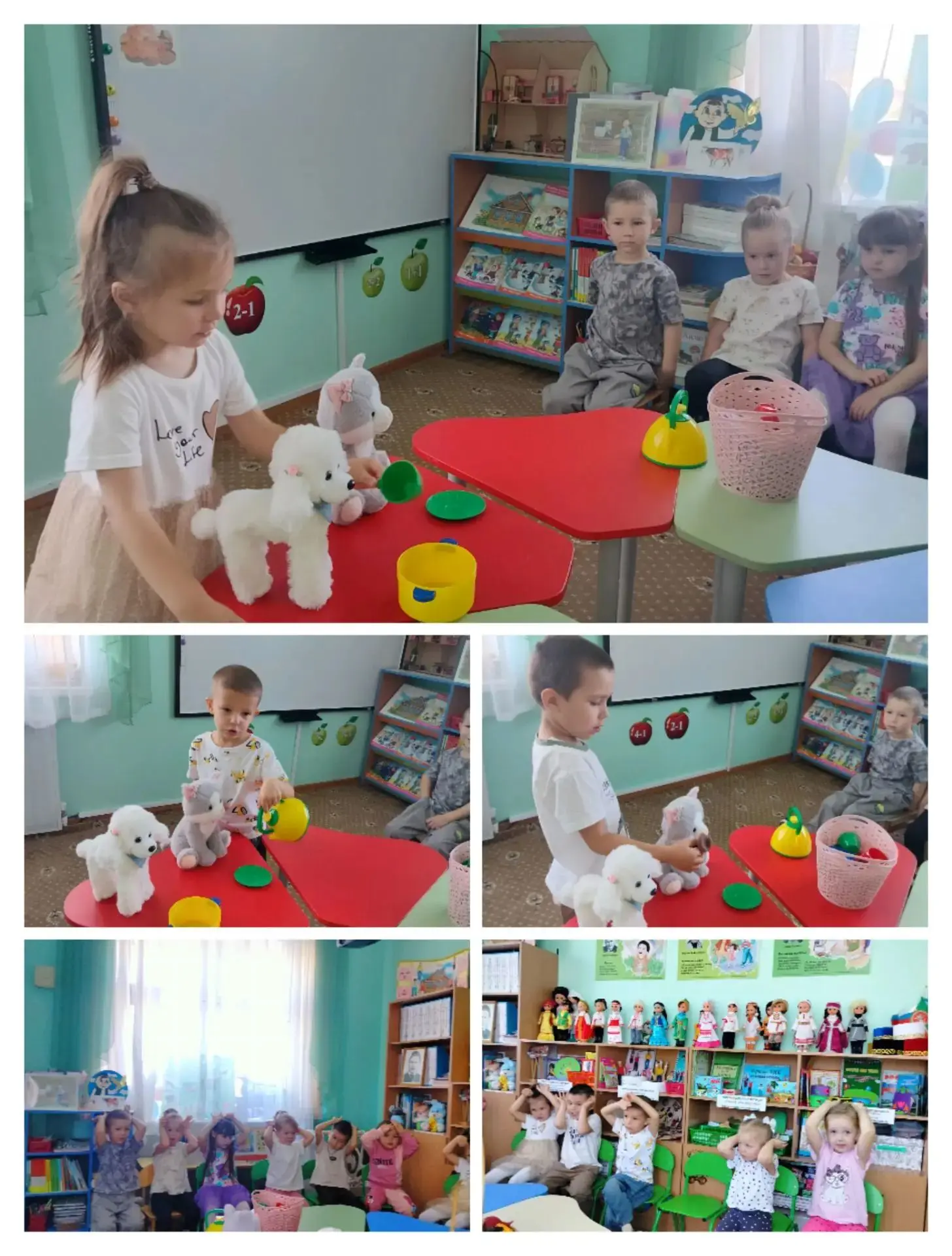 🚦Бүген уртанчылар төркеме балалары «Мияу белән Акбайны сыйлыйбыз» дип исемләнгән уенда...