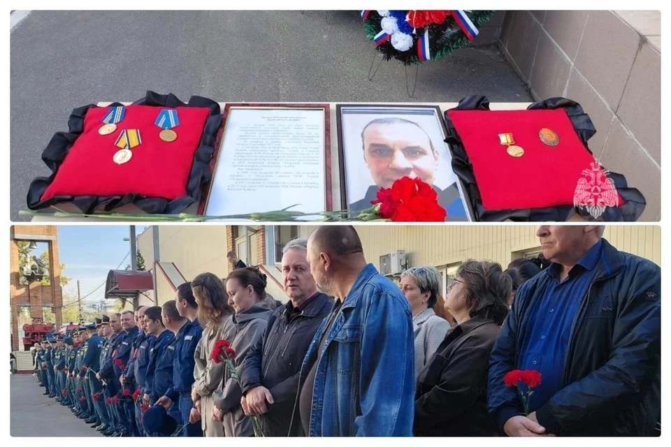 В Рязани простились с пожарным Русланом Волковым