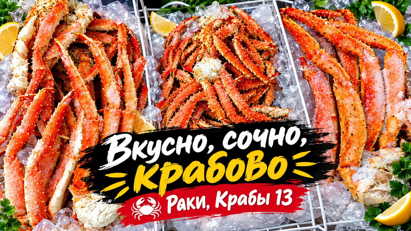 Краб любого калибра: от закуски до царского пира!