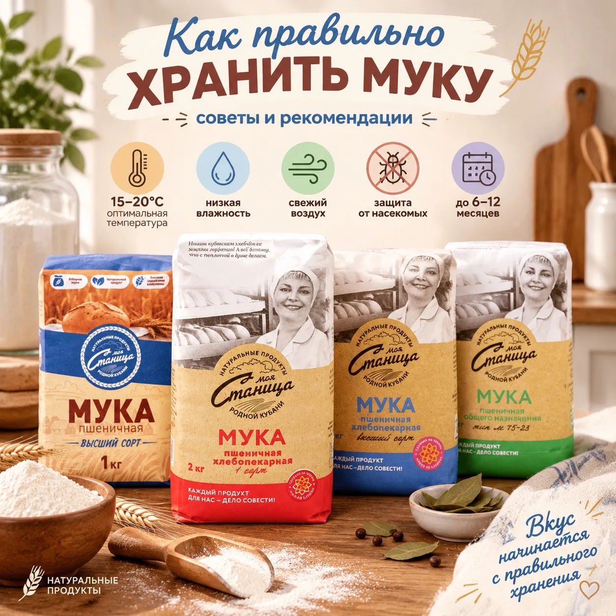 Как правильно хранить муку: советы и рекомендации