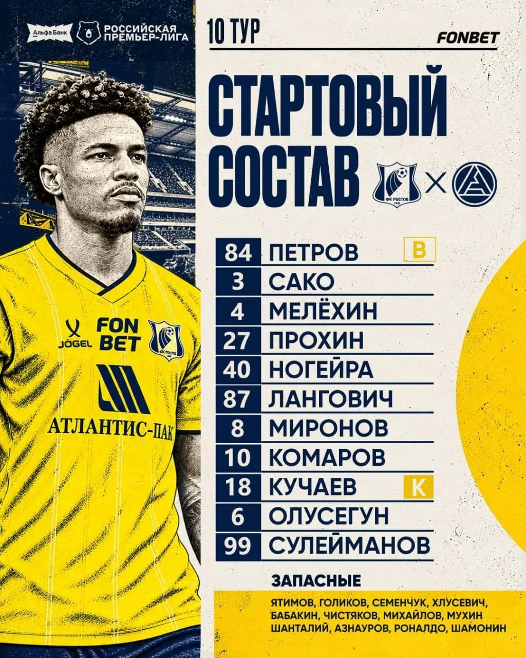 🔥🔥🔥СОСТАВЫ НА МАТЧ!