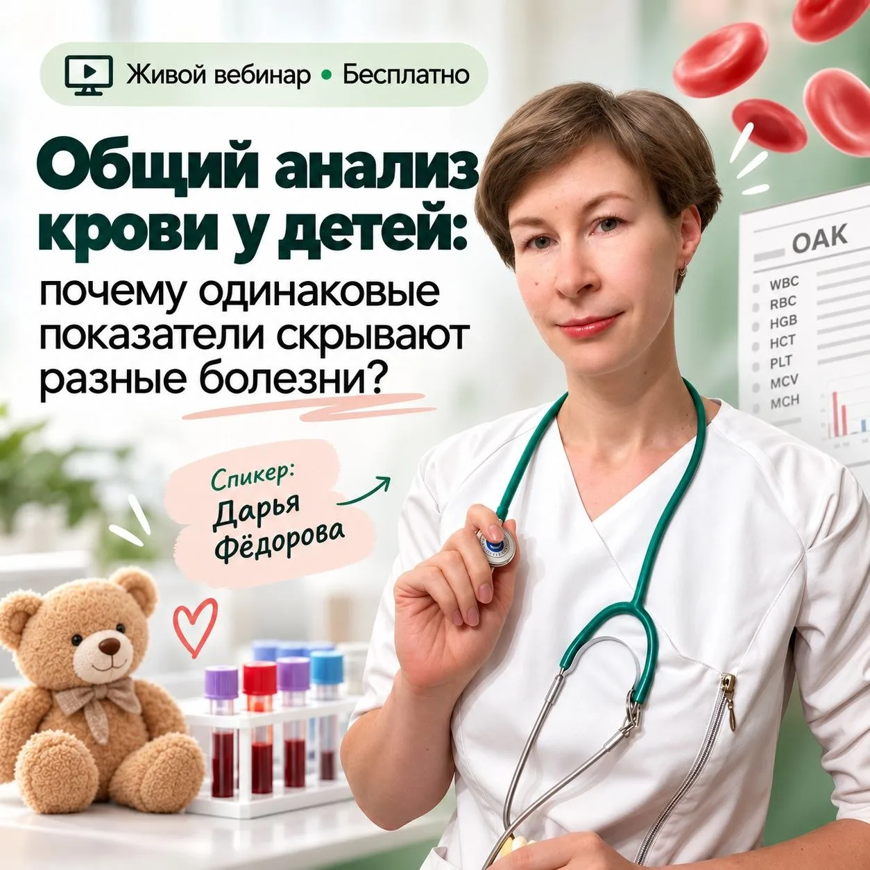 ОАК у ребёнка: цифры знакомые, а вопросов всё равно много?