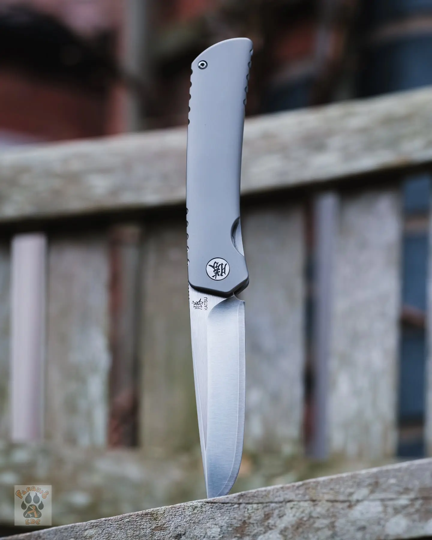 Katsu ZK Titanium. Отличный нож на каждый день. Крутая линза на клинке из ZDP-189, как ...