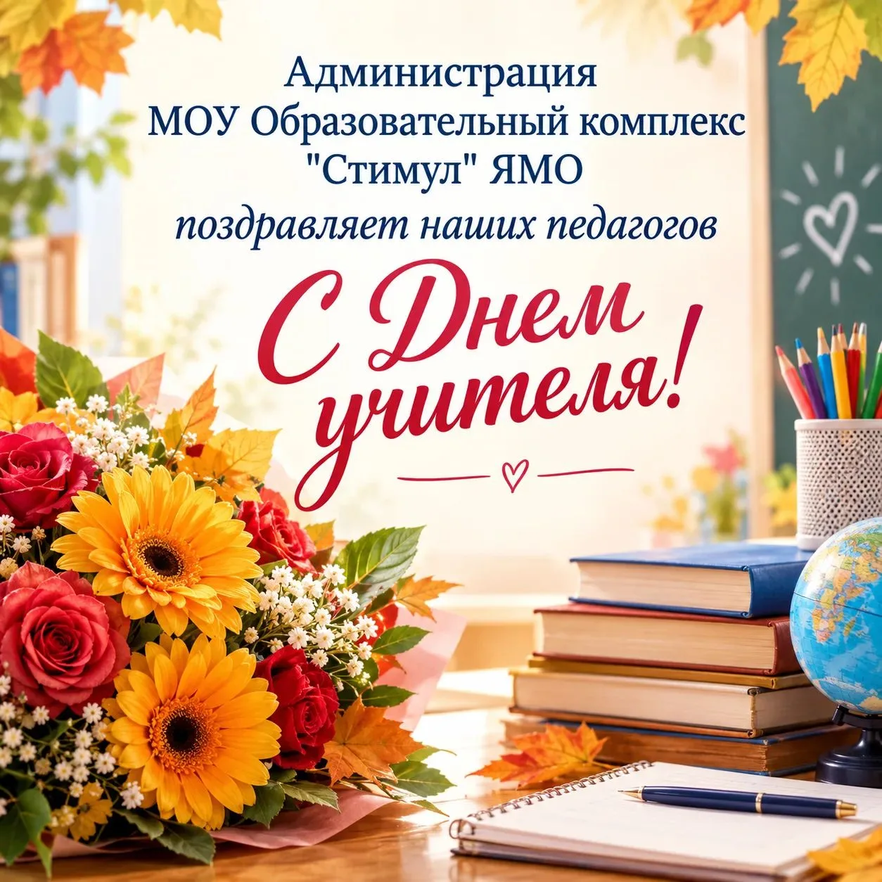 🌸 С Днём учителя, дорогие наши педагоги!