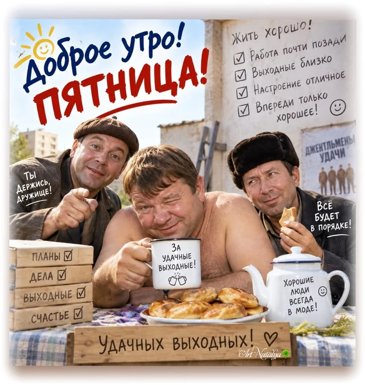 Пятница пришла  отдых принесла!