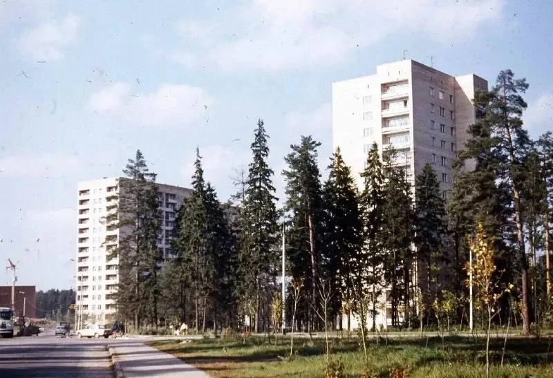 📜 Зеленоград в 1971 году: вид на улицу Юности