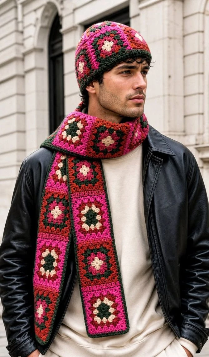 🍁🍂 Бабушкин квадрат 🧶