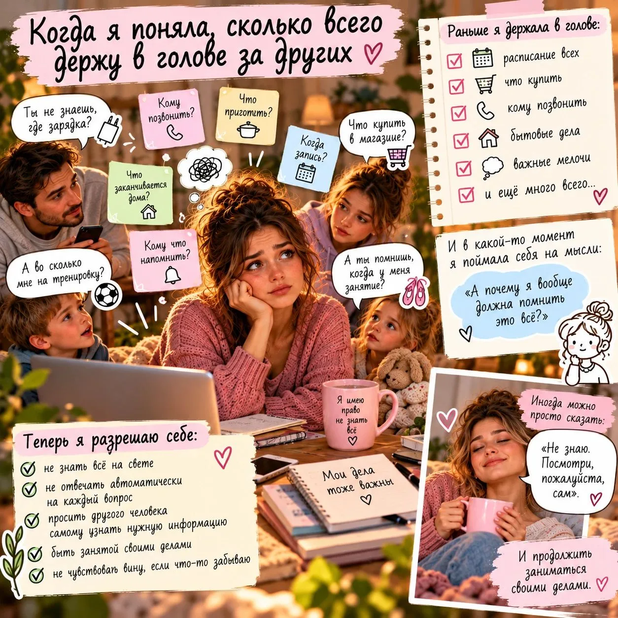 🙃 Я раньше даже не замечала, сколько мелочей держу в голове.