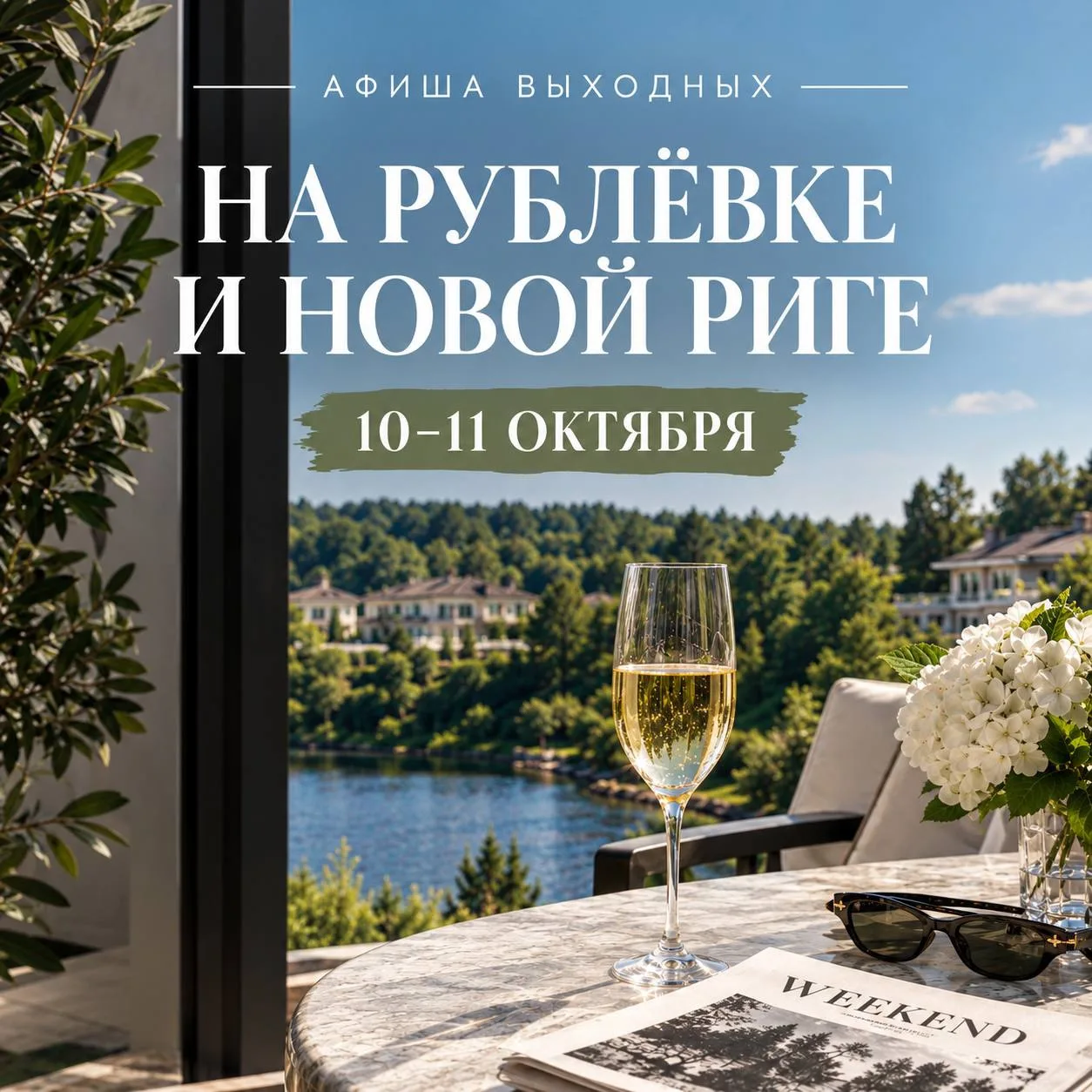🍂 Афиша выходных на Рублёвке и Новой Риге