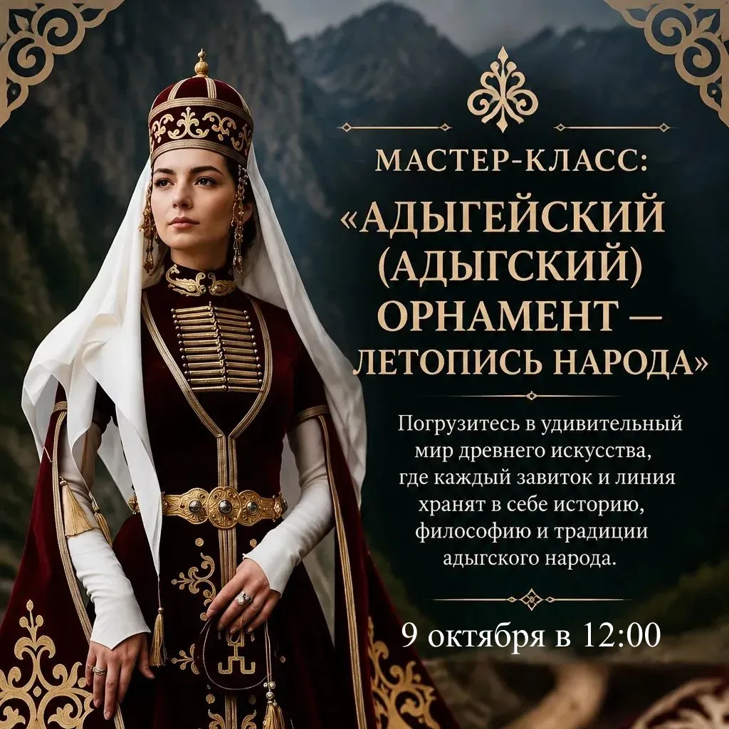 «Адыгейский орнамент — летопись народа»: мастер-класс по росписи подносов
