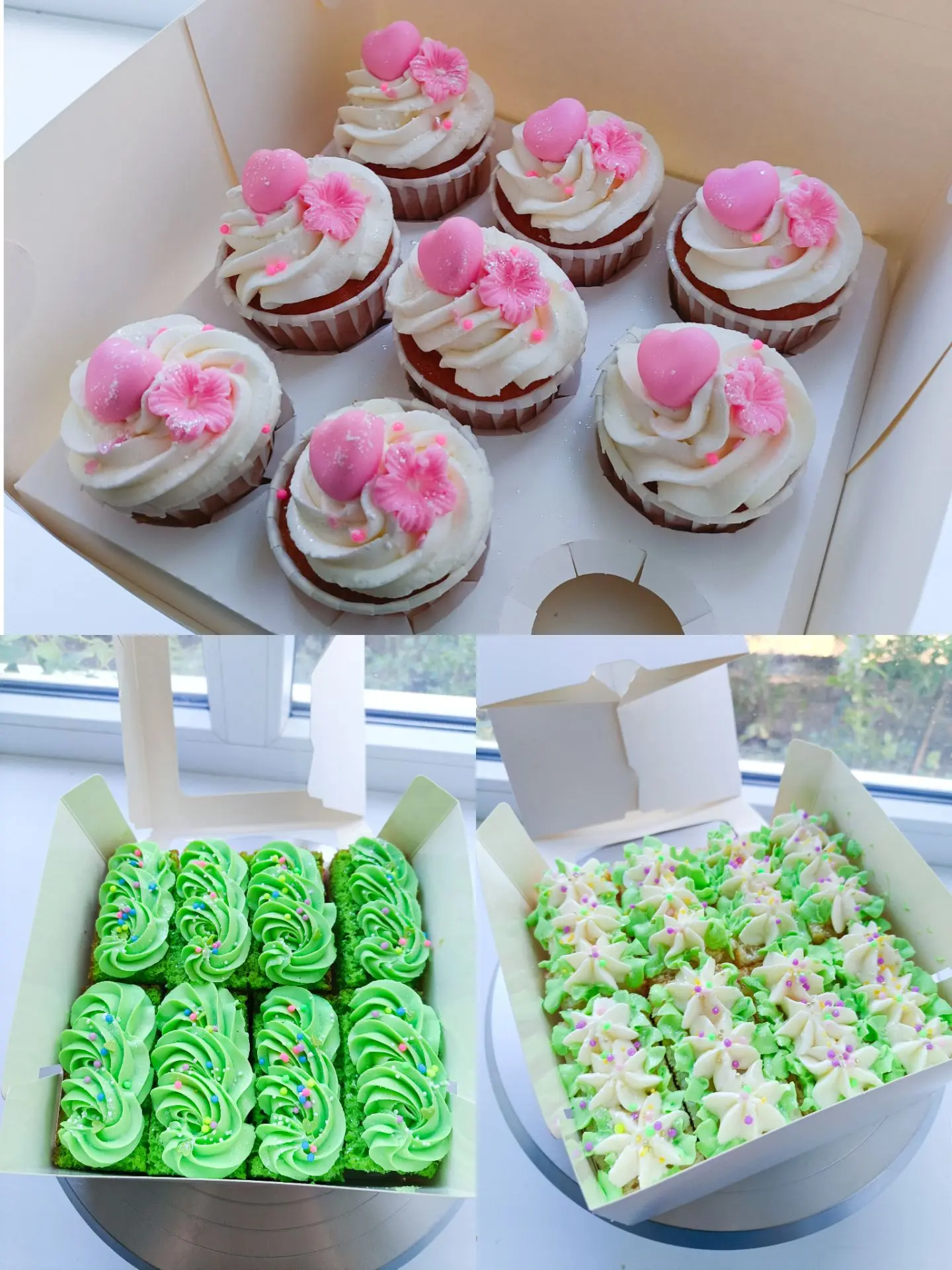 Наборы капкейки и нарезные пирожные для замечательной женщины! 💖❤🎂Поздравляю от всей ...