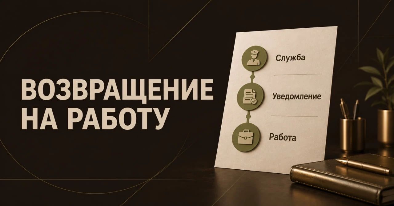 💼 Возвращение на работу после службы: оформите дату выхода