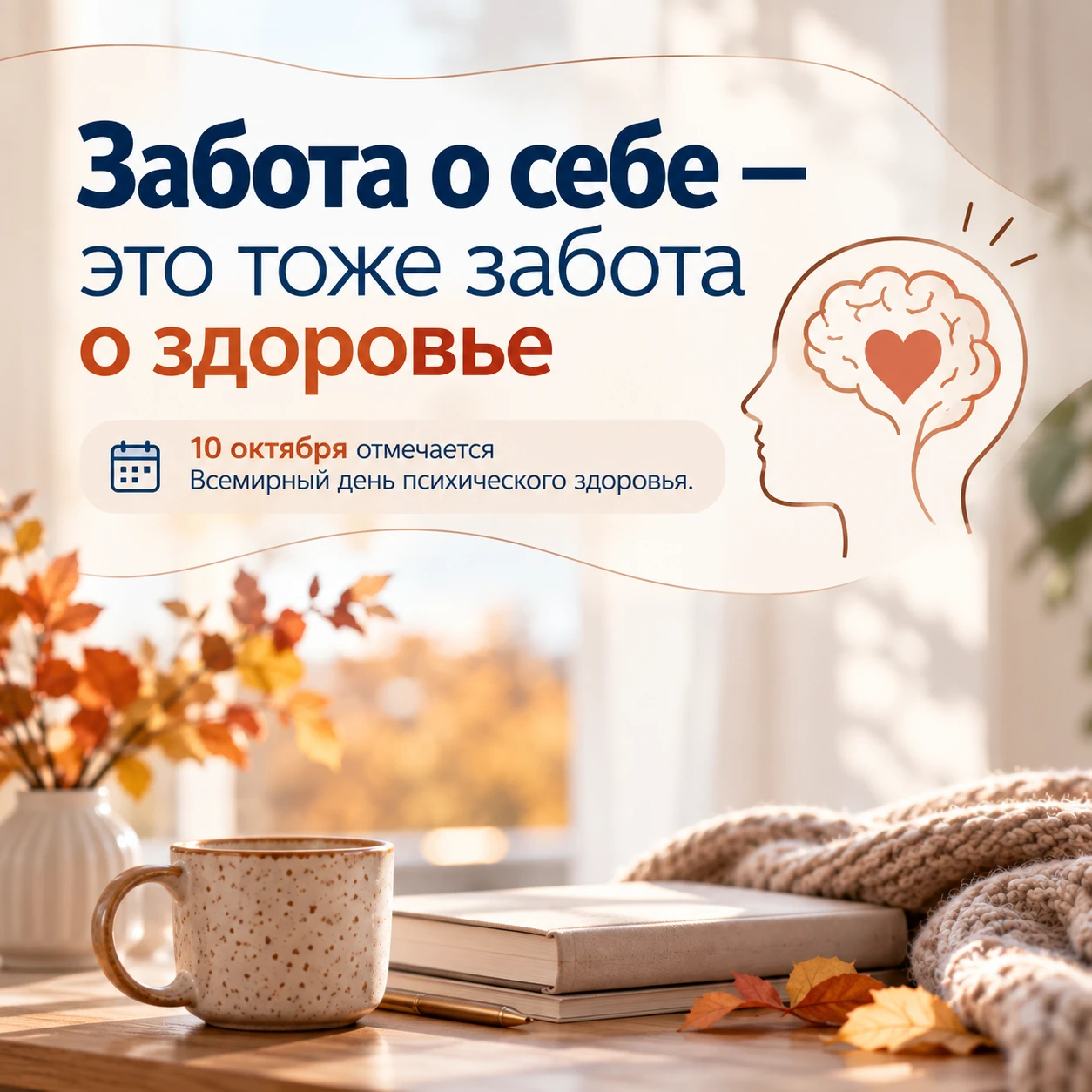 🧠 Забота о себе — это тоже забота о здоровье