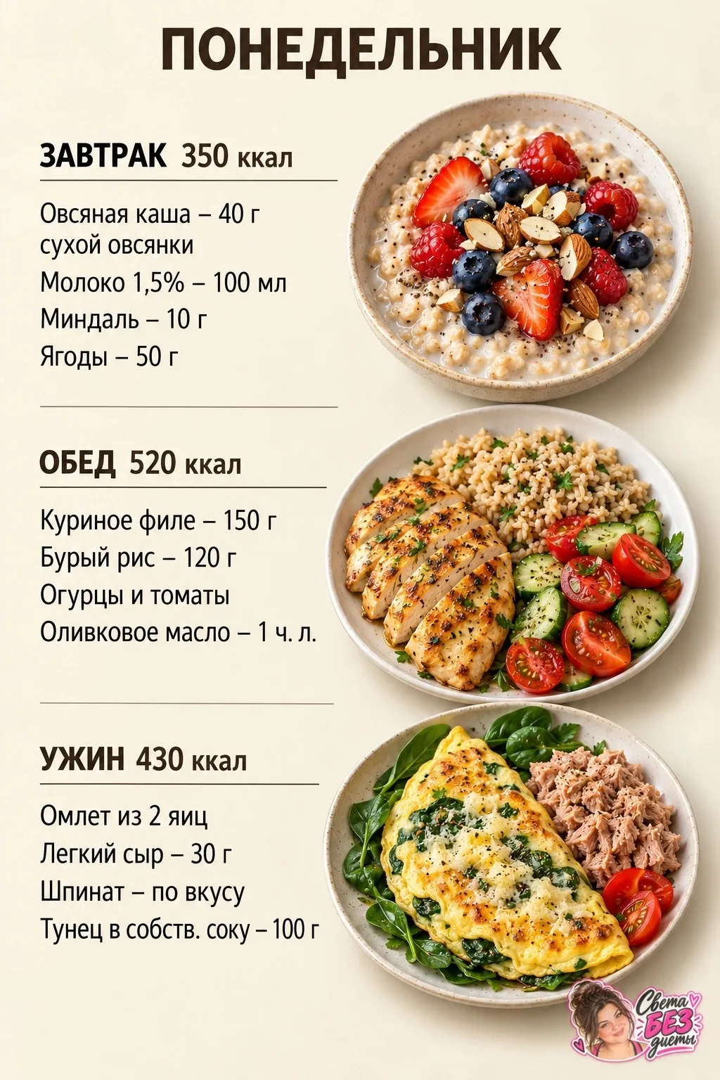 Меню на неделю🥰