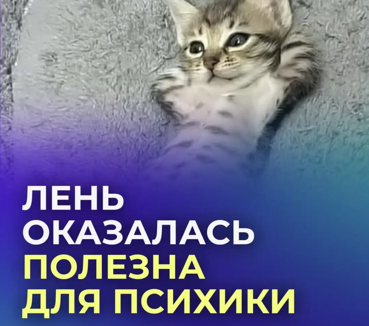 😌 Россиянам посоветовали лениться для здоровья.