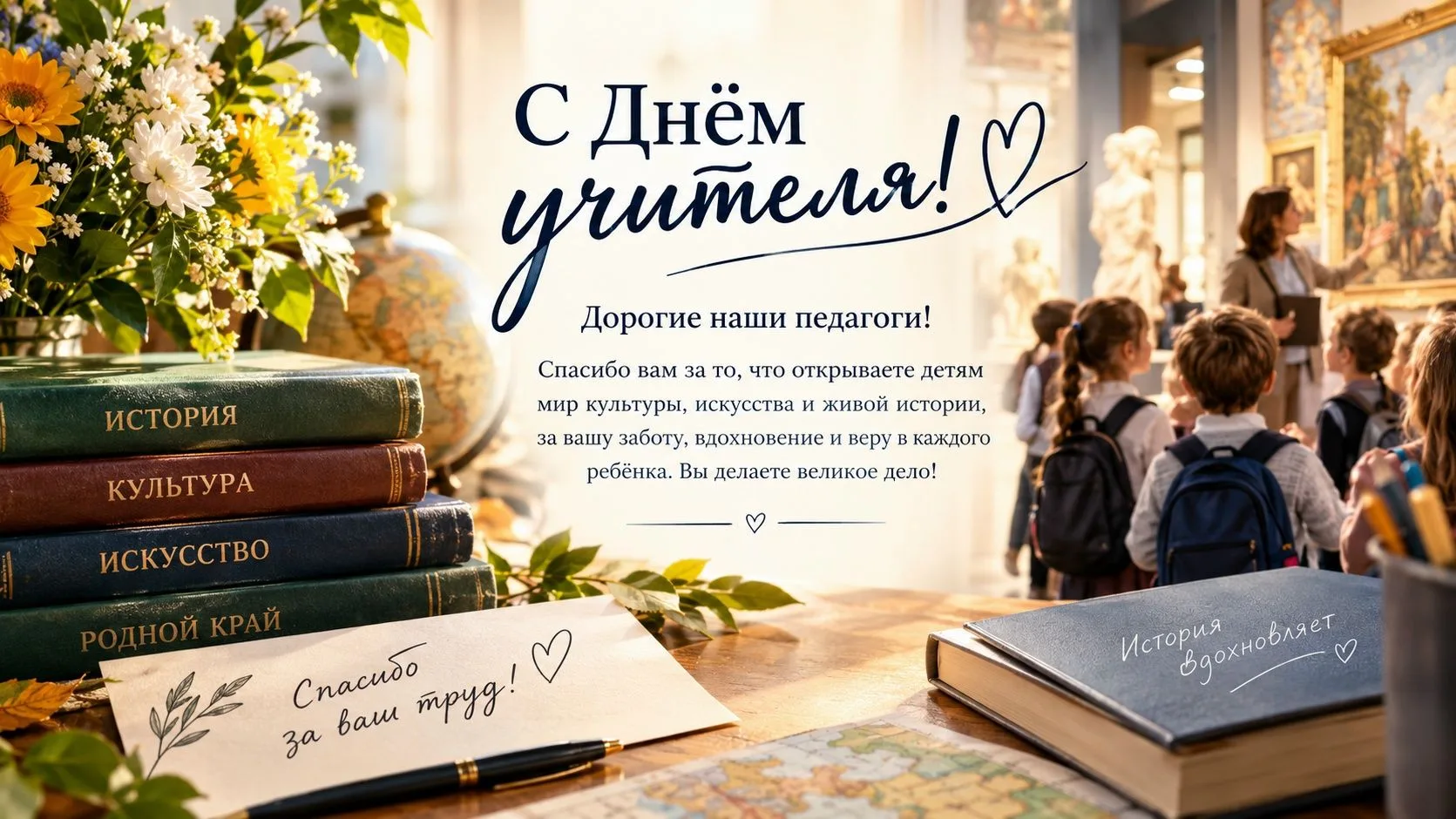 С Днём учителя, дорогие наши педагоги!