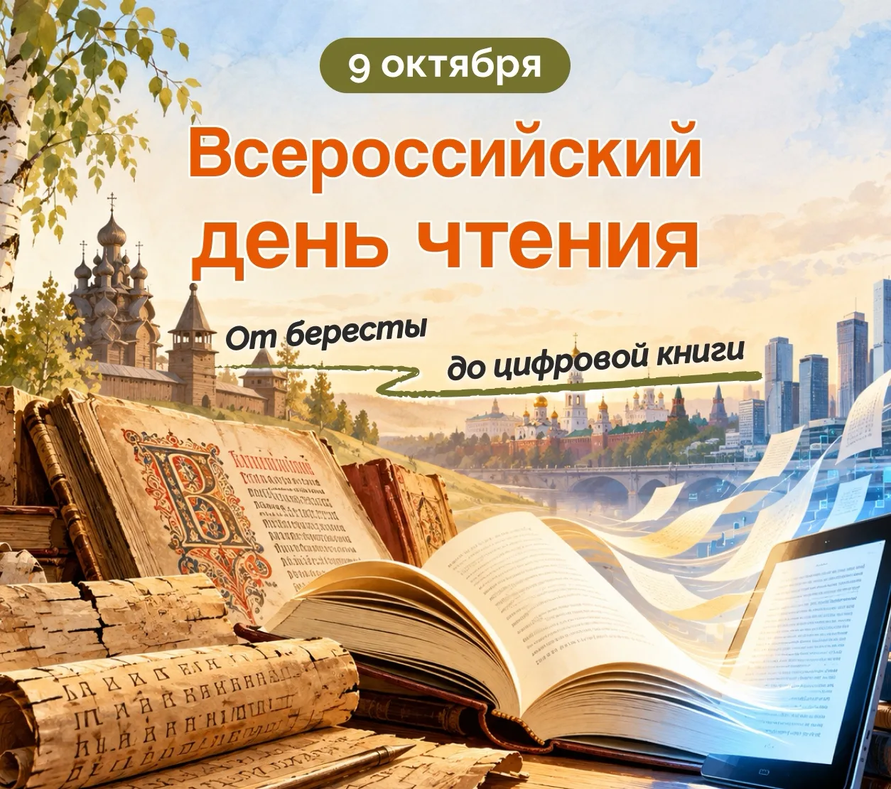 9 октября — Всероссийский день чтения