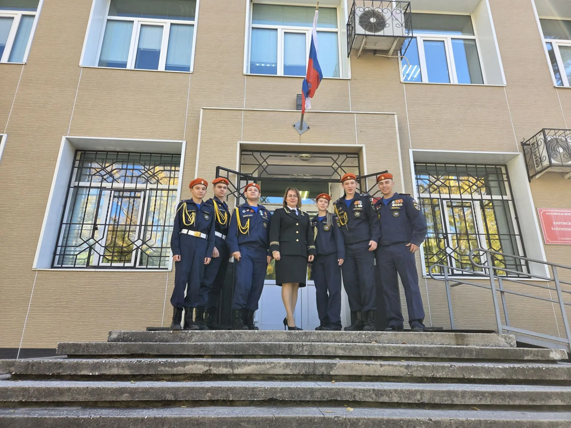 Каникулы для всех, но в в Кировском районном суде г. Хабаровска кадеты 10.1 взвода (юри...