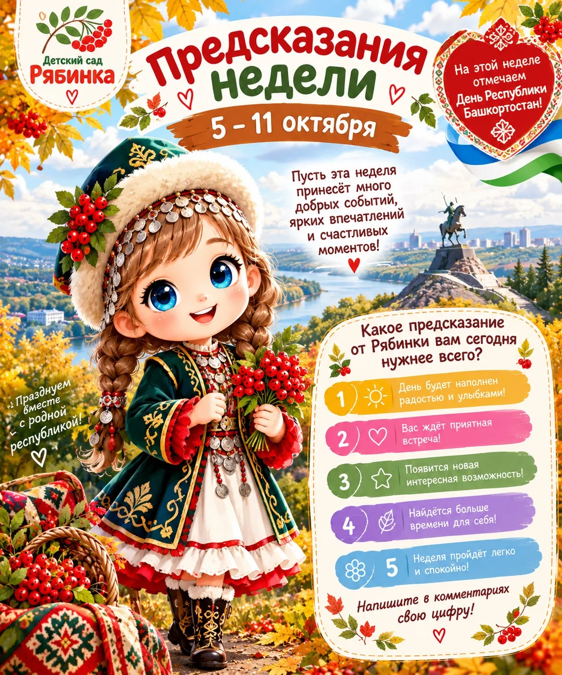 ПРЕДСКАЗАНИЯ НЕДЕЛИ ОТ «РЯБИНКИ» 🍂