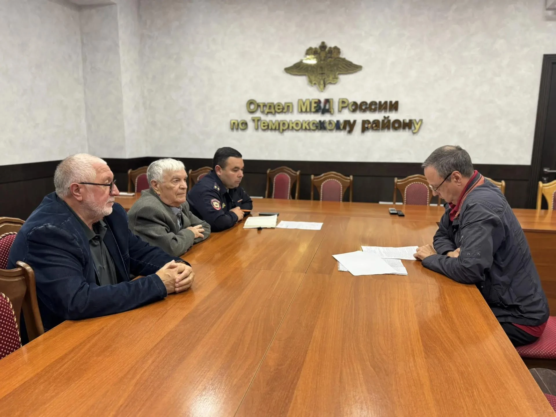 В отделе МВД по Темрюкскому району прошёл приём граждан