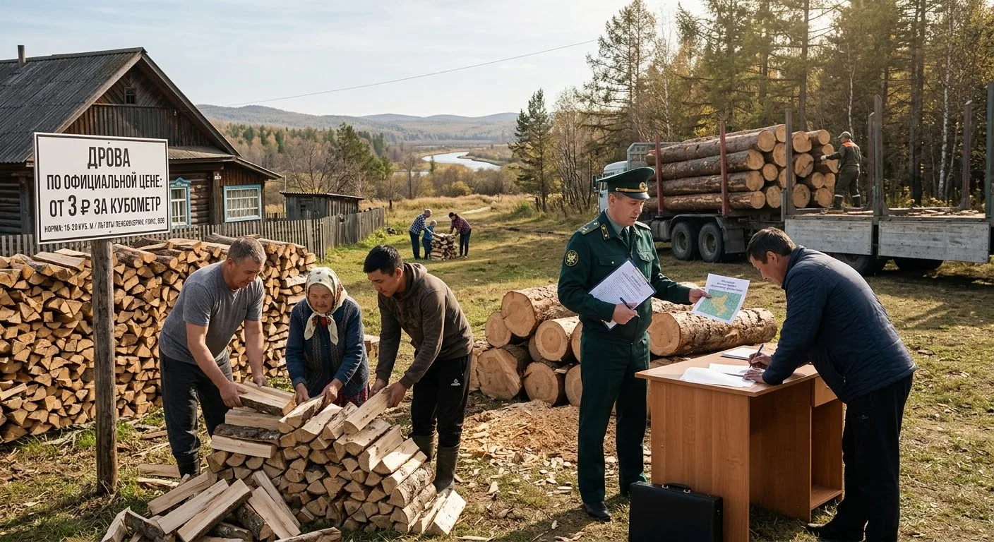 🪵 Дрова в Хабаровском крае можно оформить по цене от 3 рублей за кубометр