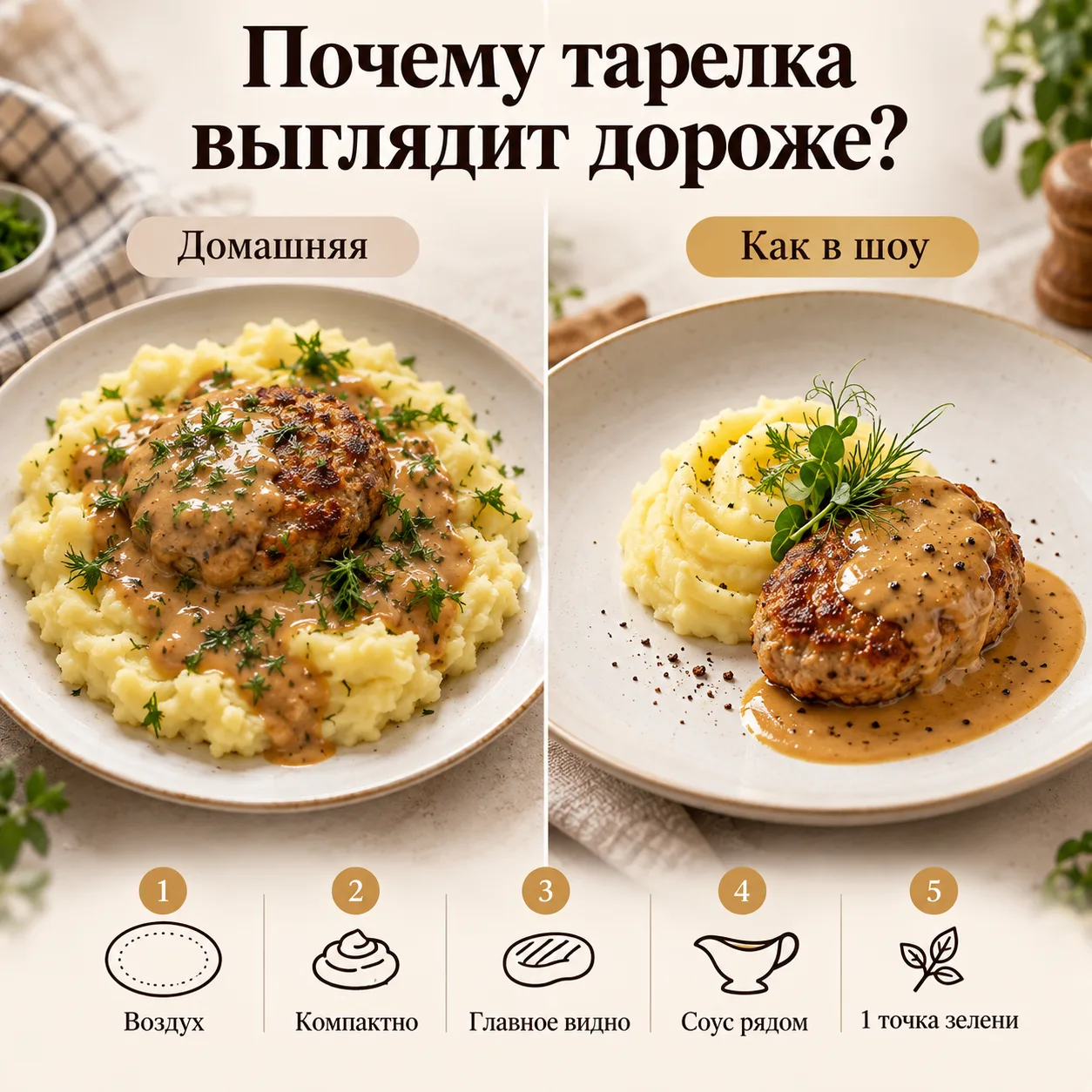 Почему ресторанная тарелка выглядит «дороже»? 🍝