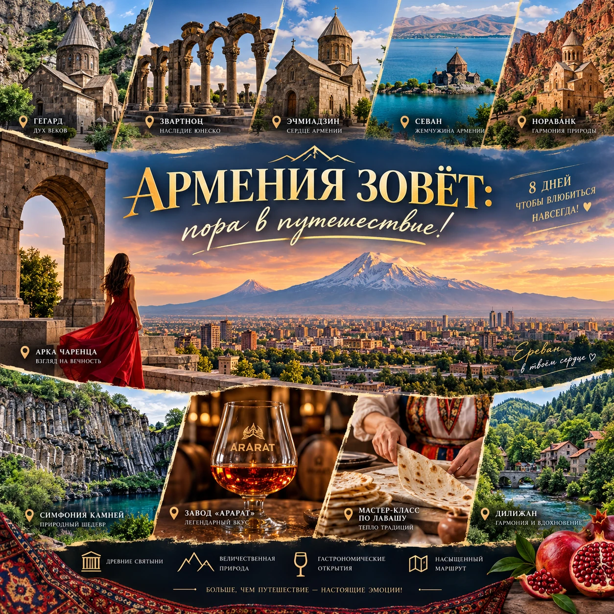 🥰🔥ВСЯ АРМЕНИЯ ЗА НЕДЕЛЮ»: 8 дней, чтобы влюбиться навсегда! 😍