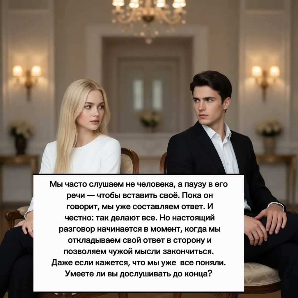 Люди встречаются не для того, чтобы совпадать.