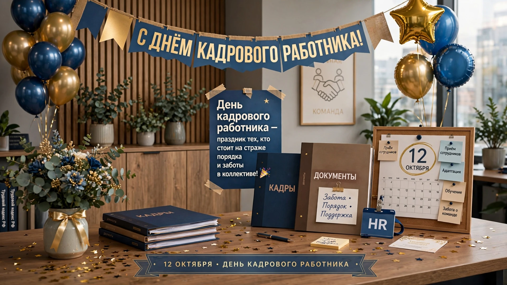 📋 День кадрового работника — праздник тех, кто стоит на страже порядка и заботы в колл...