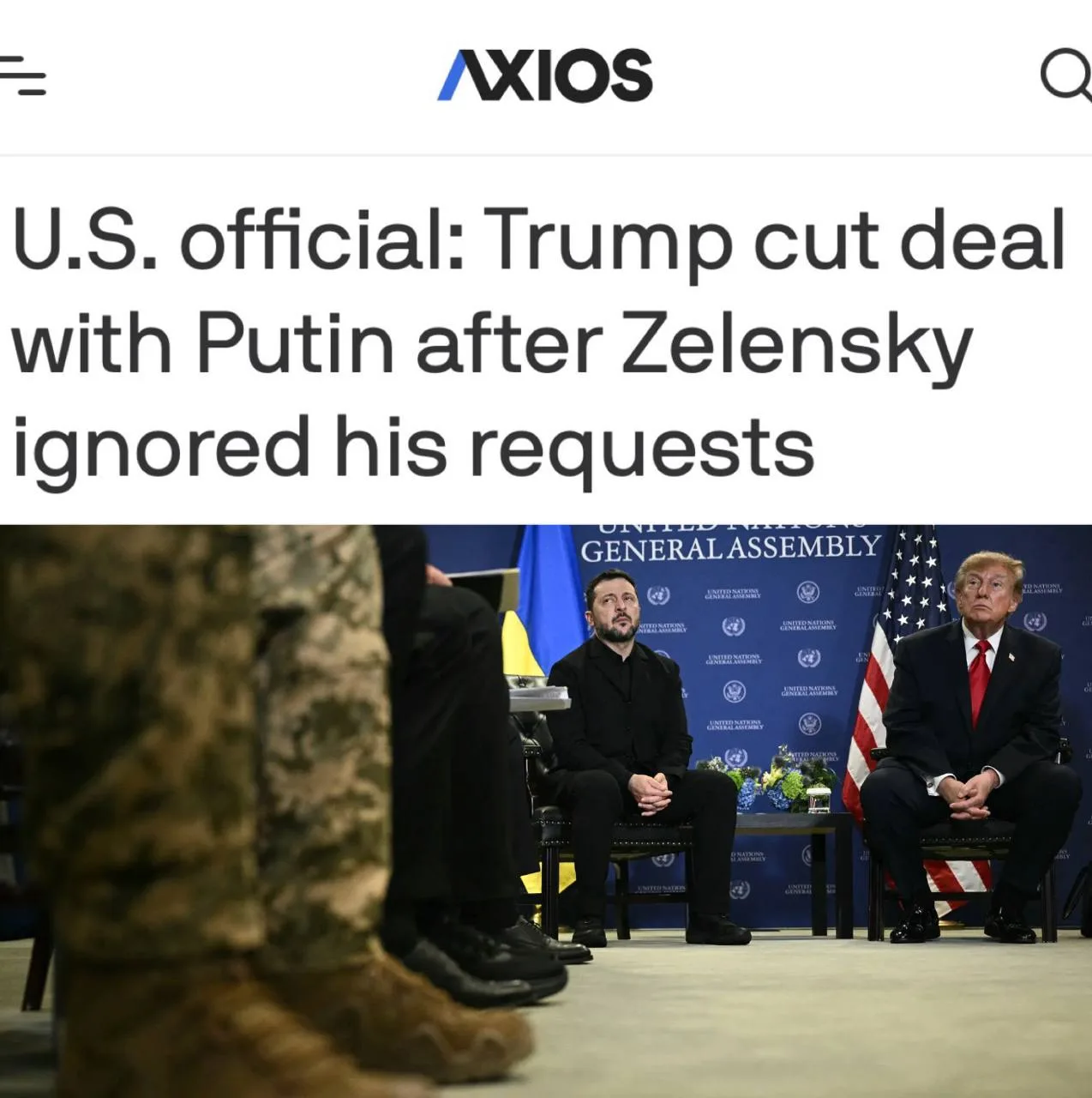 «Трамп заключил сделку с Путиным на фоне отказа Зеленского выполнять его просьбы»: США ...