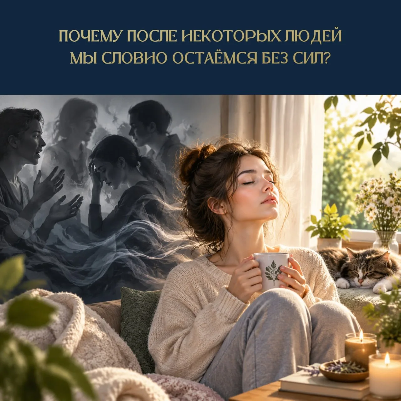 ПОЧЕМУ ПОСЛЕ НЕКОТОРЫХ ЛЮДЕЙ МЫ СЛОВНО ОСТАЁМСЯ БЕЗ СИЛ? 😮‍💨🌿