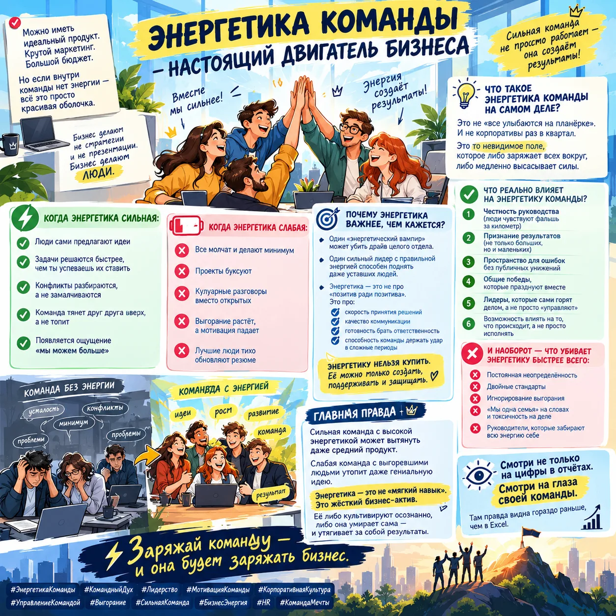 ⚡ Энергетика команды — настоящий двигатель бизнеса