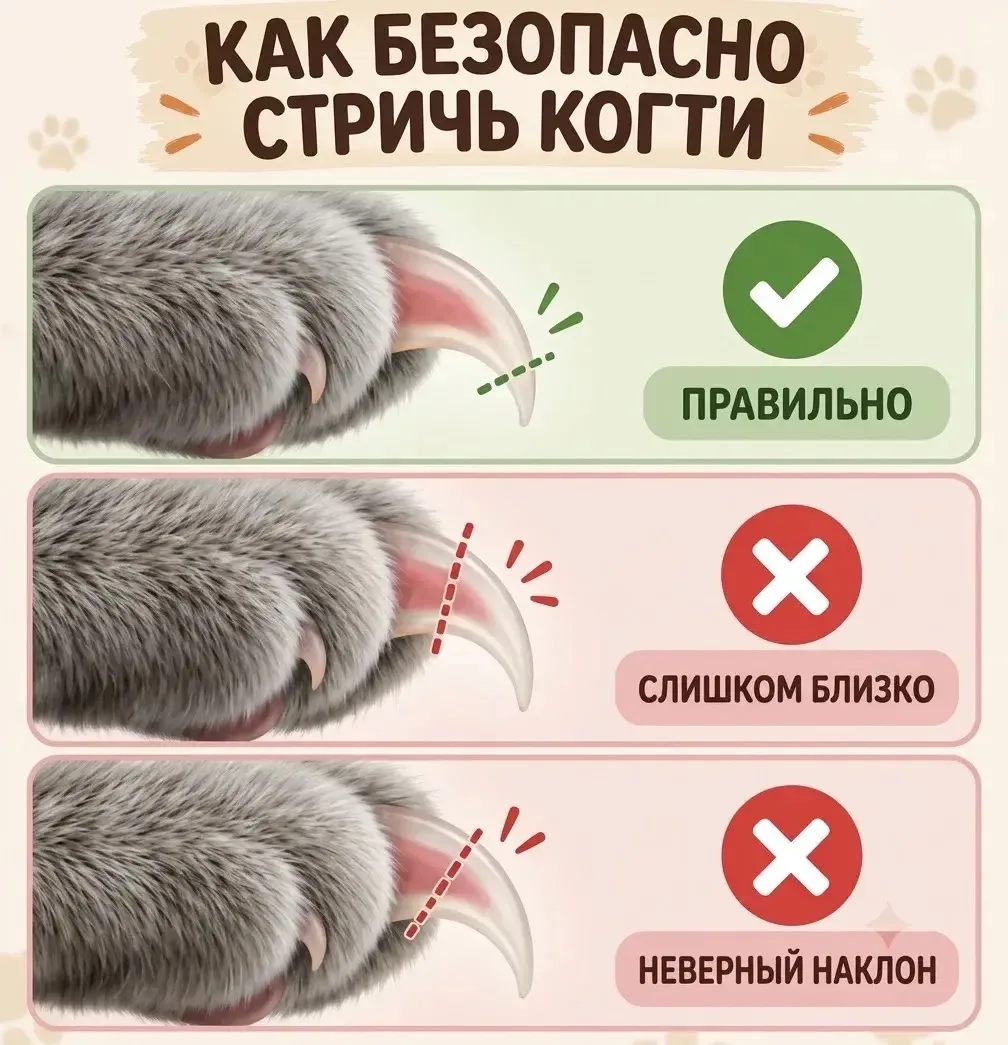 А можно ли стричь когти?