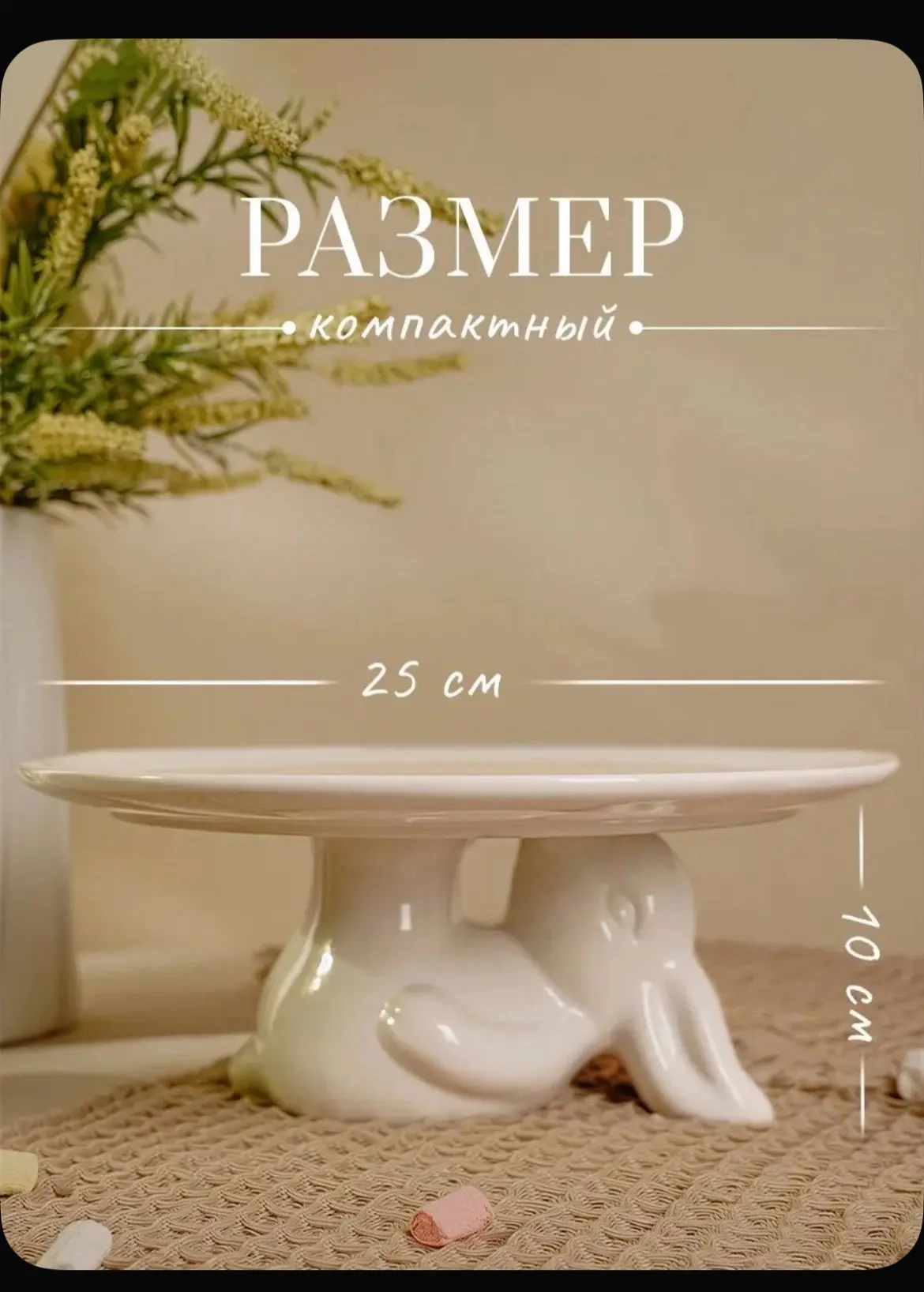 Тортница, диаметр 25 см, 1 шт