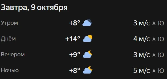 Прогноз погоды☀️