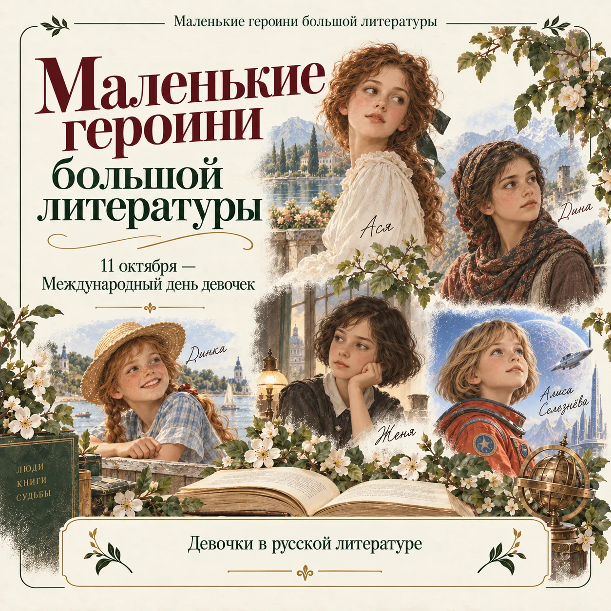 📚 Маленькие героини большой литературы