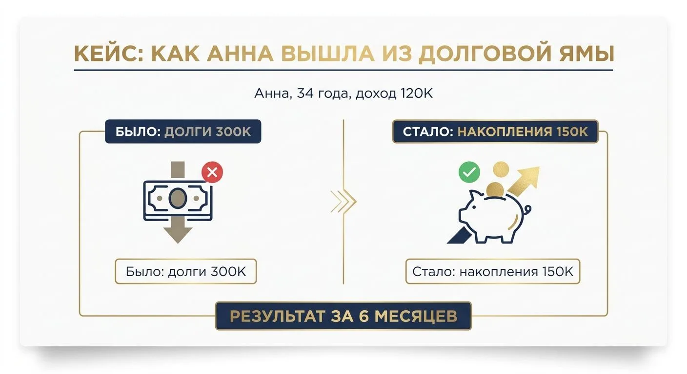КАК АННА ВЫШЛА ИЗ ДОЛГОВОЙ ЯМЫ 💪