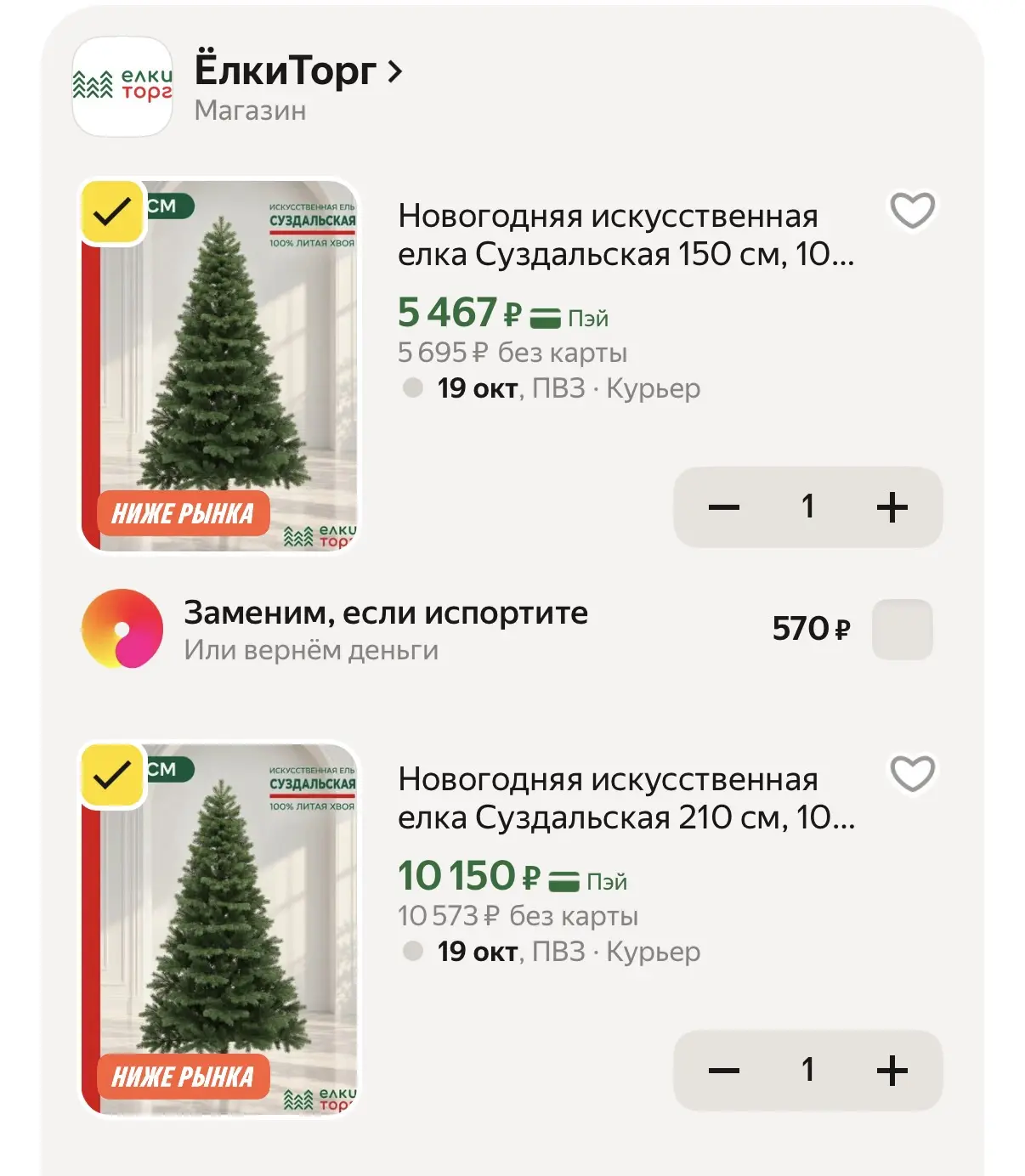 Литые ёлочки с хорошими отзывами